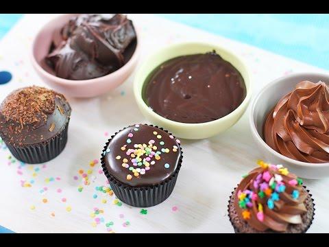Schokoladen-Ganache-Rezept – 3 Möglichkeiten!  Aufgeschlagen, gegossen und mit Zuckerguss bestreut von My Cupcake Addiction