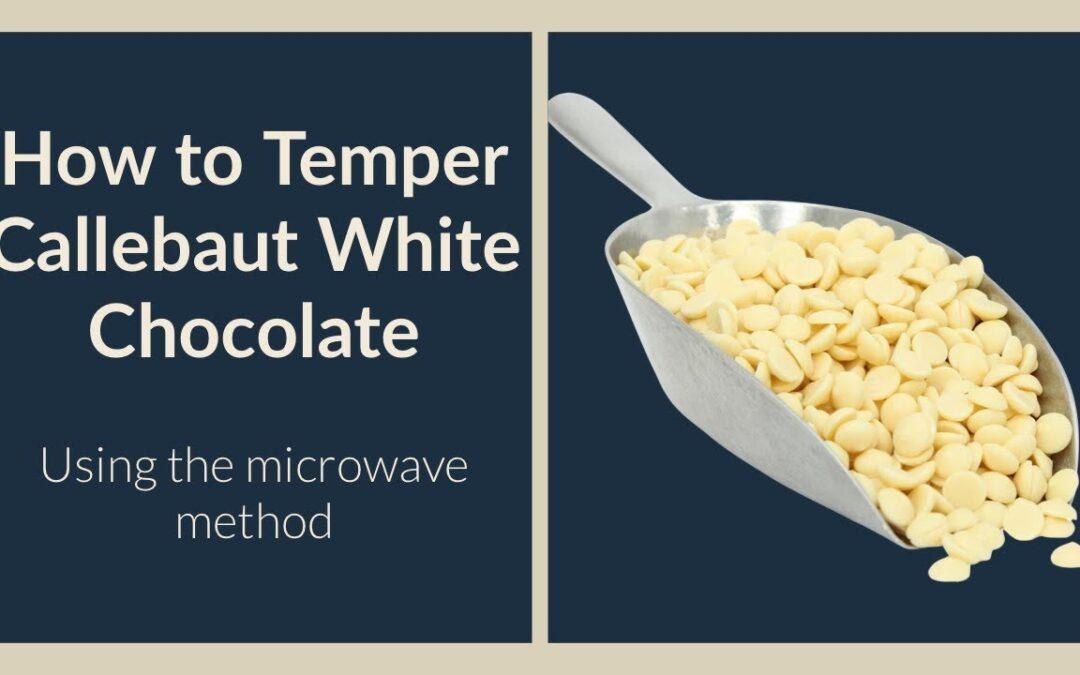 So temperieren Sie weiße Callebaut-Schokolade in der Mikrowelle