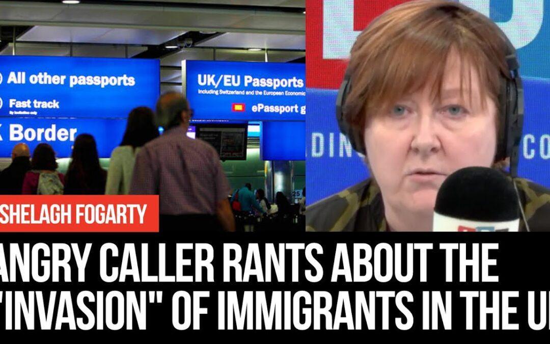 Wütender Anrufer schimpft über die „Invasion“ von Einwanderern in Großbritannien