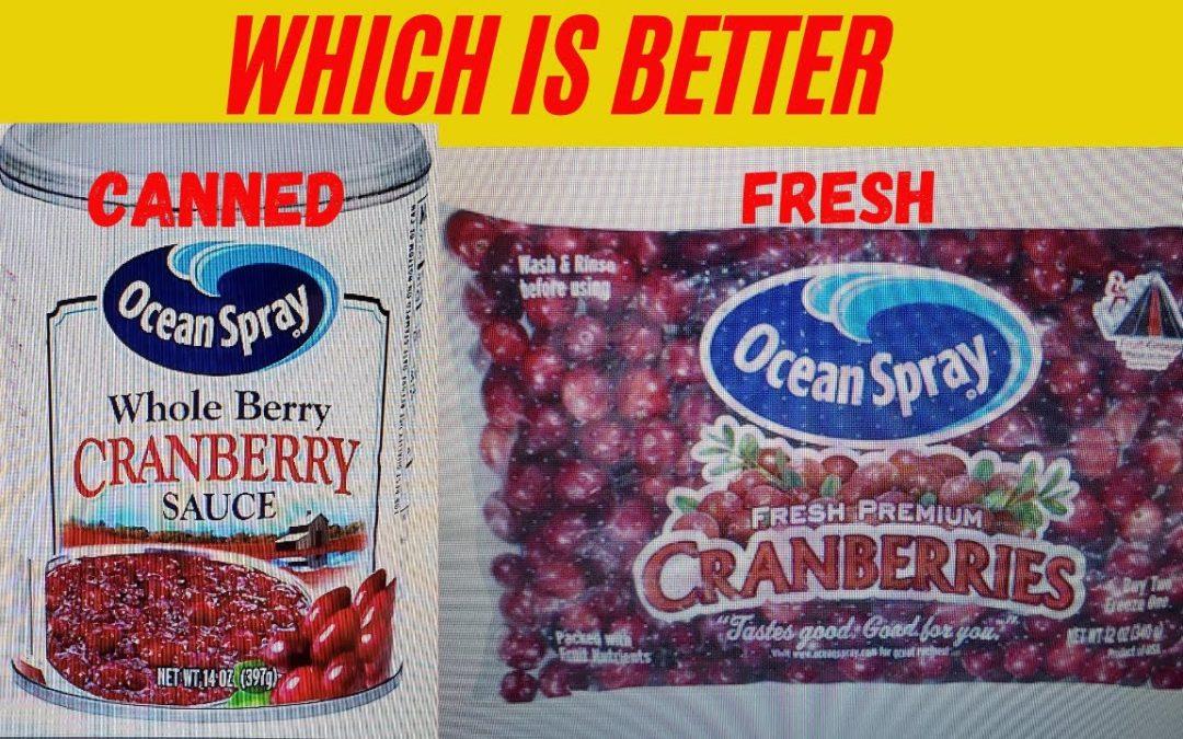 Die beste Cranberry-Orangen-Sauce |  Frische Cranberries VS.  Cranberries aus der Dose