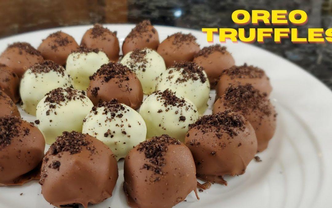 Schnelle und einfache Oreo-Trüffel |  Weiße Schokolade und Milchschokolade