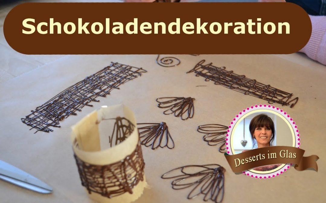 Schokoladen Dekor für Desserts und Kuchen selber machen – Schoko Dekorationen – Ornamente