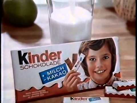 Kinder Schokolade Werbung 1986