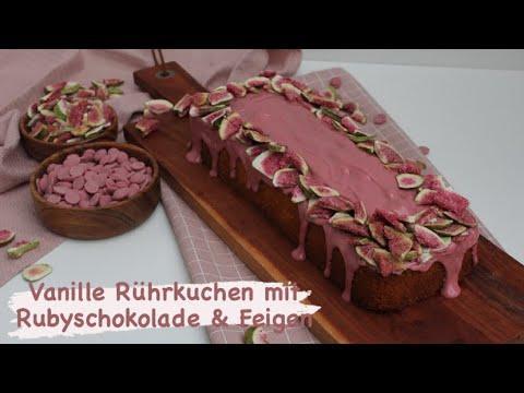 Vanille-Rührkuchen mit Rubyschokolade |  vanilyali sade Kek Tarifi