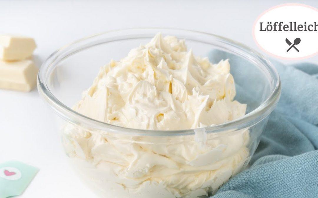 Weiße Schoko Buttercreme – Weiße Schokoladenbuttercreme – perfekt für Torten oder Cupcakes