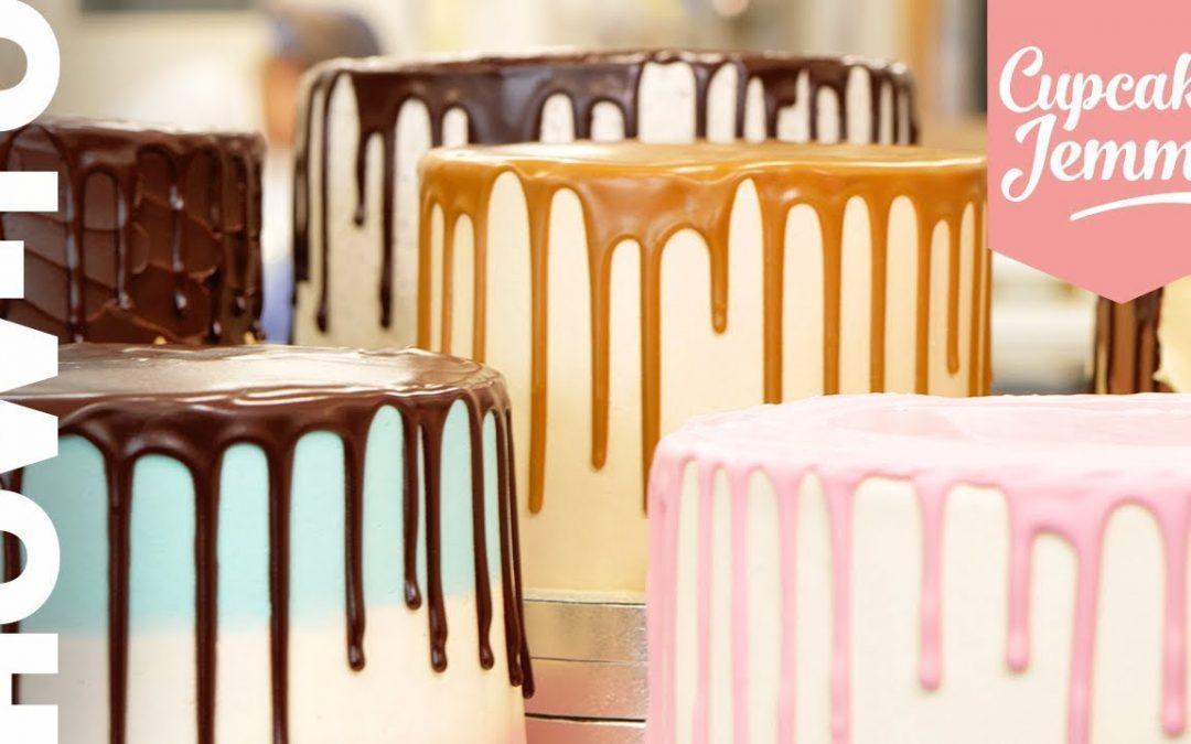 Wie man den perfekten Drip-Cake tropft – vollständiges Zuckerguss-Rezept und Technik!  |  Cupcake Jemma