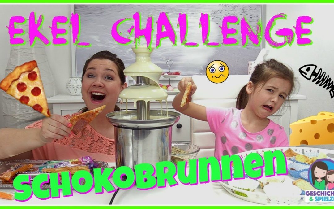 EKLIG!!  WEIßER SCHOKOBRUNNEN CHALLENGE!!!  🍫 Chocolate Fountain Challenge 💕 Geschichten&Spielzeug