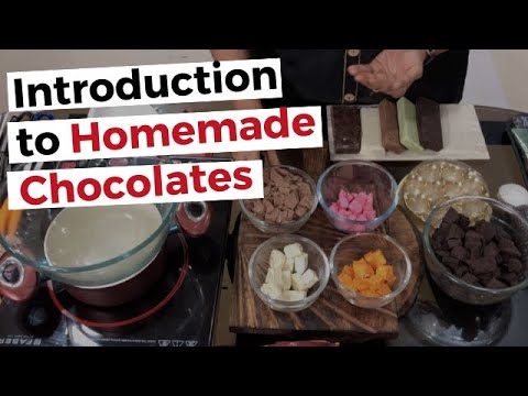 Einführung in hausgemachte Schokolade |  Schokoladenmischungen |  Temperieren |  Lagerung |  Verpackungen |  Formen
