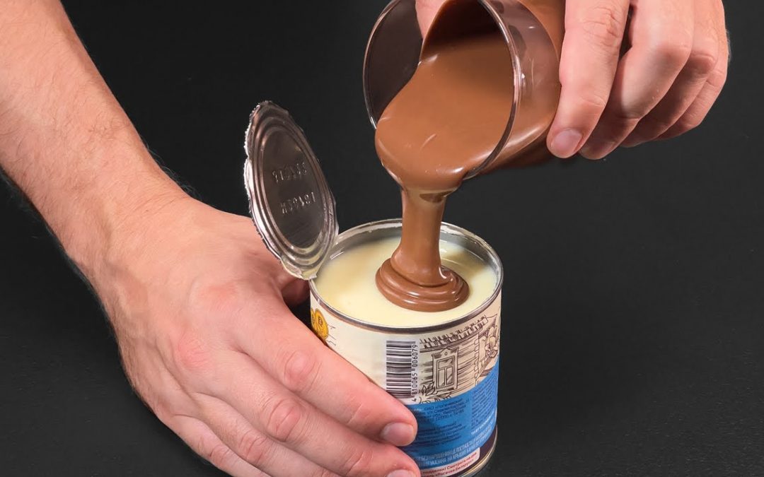 Kondensmilch mit geschmolzener Schokolade verquirlen!  Sie werden staunen!  5-Minuten-Rezept