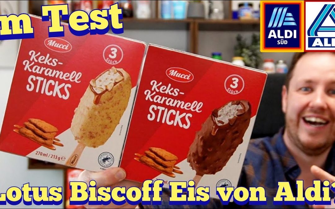 Aldi: Mucci Keks Karamell Eis Sticks (Lotus Eis) im Test
