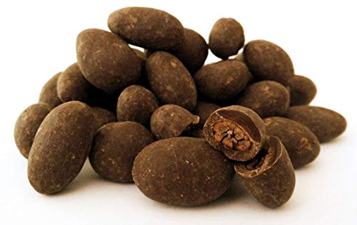 Edelmond Kakaobohnen in Bitterschokolade, nur 2 Zutaten.  Bio, vegan und fair gehandelt.  Extra Kraut