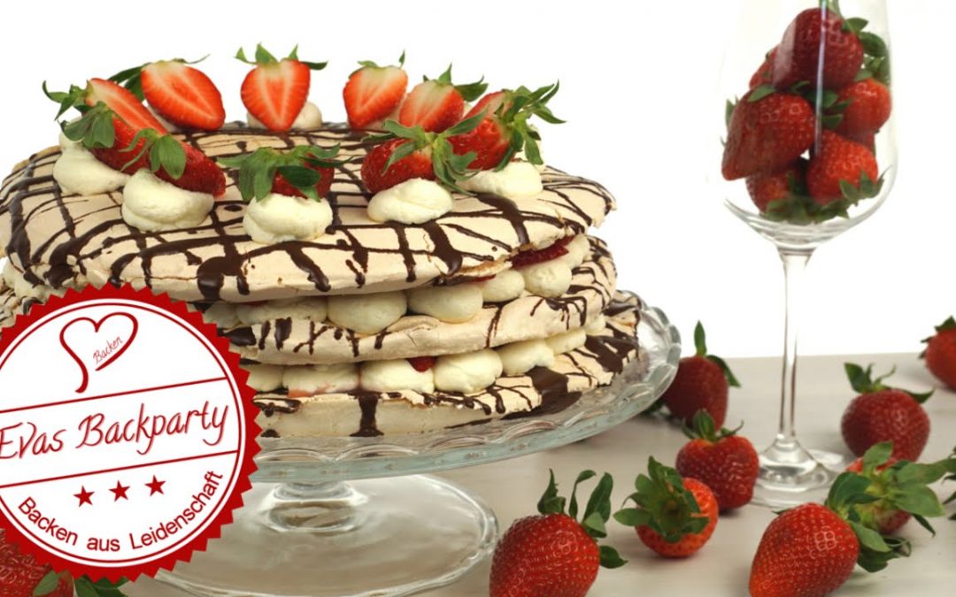 Erdbeer-Pavlova-Torte – die leichte und süße Versuchung für den Sommer / Backen Evas Backparty
