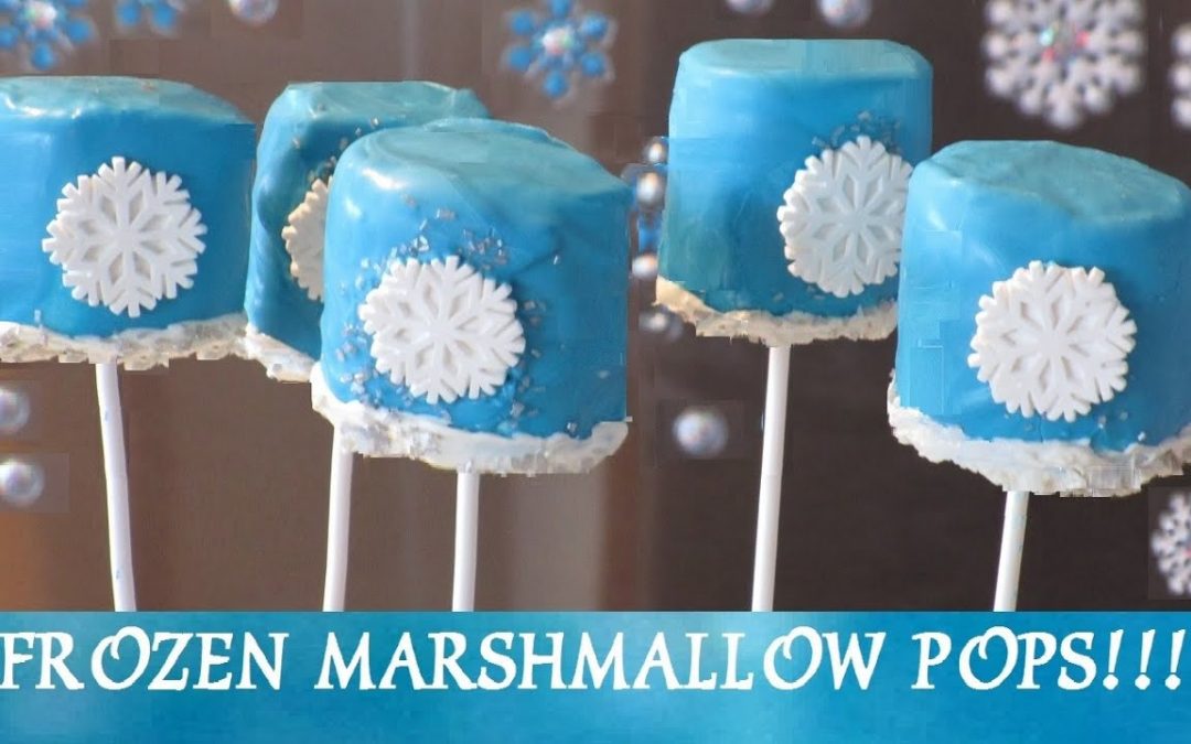 GEFRORENE Schneeflocken-Marshmallow-Pops!  Inspiriert vom Disney-Film „Die Eiskönigin“.