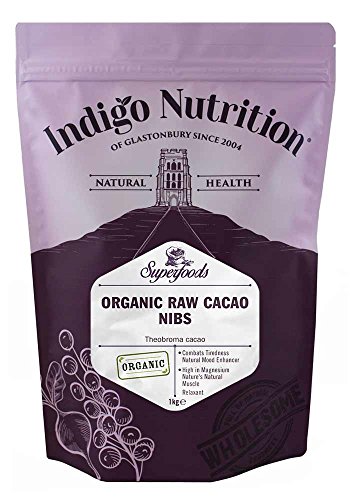 Indigo Herbs Rohe Bio Kakaonibs 1kg |  Vegan |  Zügel- und gentechnikfrei