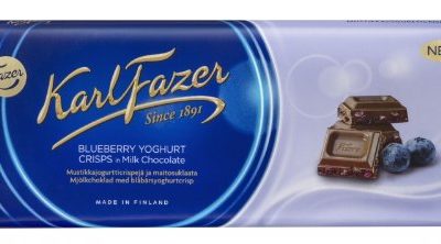 Karl Fazer Milchschokolade Blaubeer-Joghurt Crisp, 190g, Sonderpreis MHD erreicht!!!!