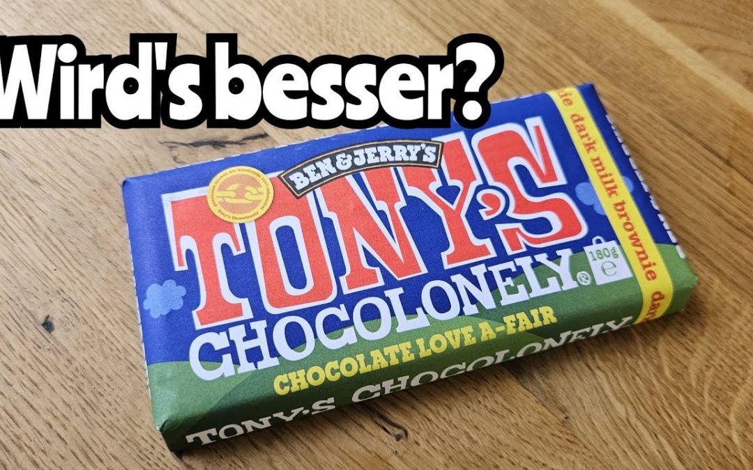 Ben & Jerry's mit Tony's Chocolonely Dark Milk Brownie Schokolade