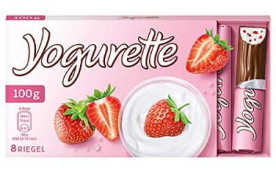 Ferrero Yogurette Erdbeere fruchtig leckere Vollmilchschokolade 100g