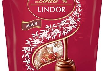 Lindt Schokolade LINDOR Kugeln Milch |  400 g |  Ca.  30 Kugeln Vollmilchschokolade mit zartschmelzender Füllung |  Pralinen-Geschenk |  Schokoladen-Geschenk