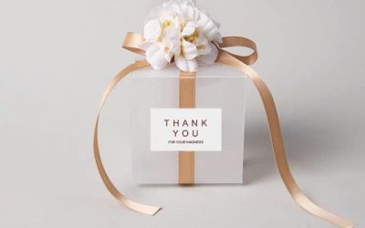 10/20/50pcs Transparente Taschen Vielen Dank an künstliche Blumenband Hochzeitssouvenirs für Gäste Matte Dragees Box für die Taufe
