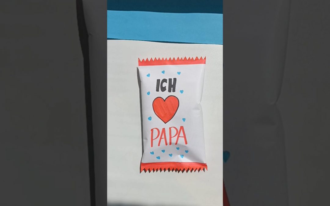 🍬Vatertagsgeschenk basteln: Schokolade Geschenk zum Vatertag #shorts #vatertag #geschenkidee