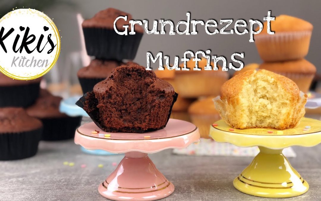 Einfaches Rezept für leckere Muffins |  Schokomuffins & Vanillemuffins |  Hölle und Dunkel