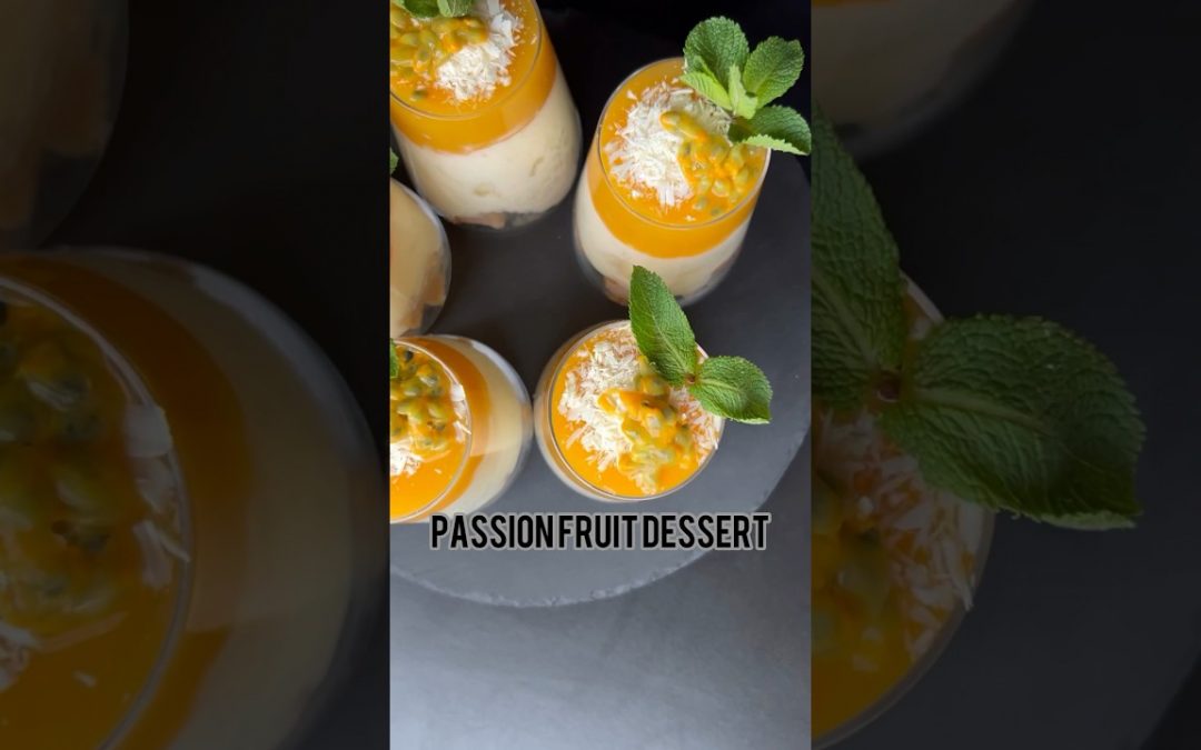 Entdecken Sie die Magie des Maracuja-Desserts: Das Paradies im Glas #Shorts