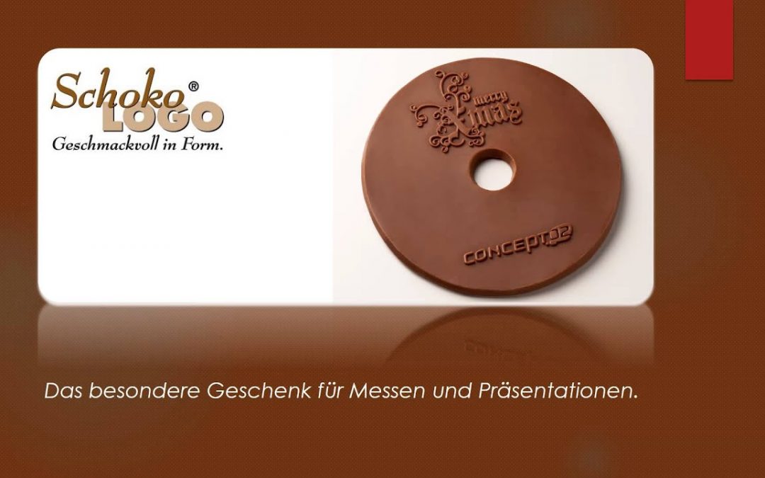 Logo auf Schokolade, Schokoladige Werbegeschenke und Weihnachtsgeschenke (Schokologo)