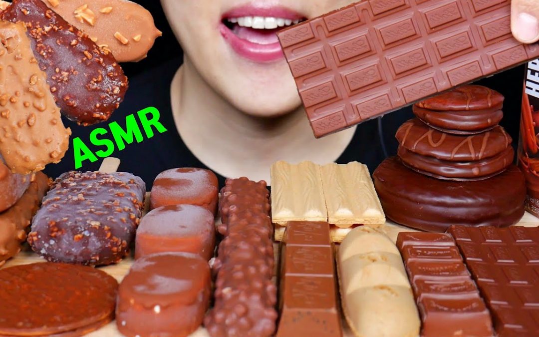 ASMR MAGNUM SCHOKOLADENEIS + SCHOKOLADENFEST DESSERTS MUKBANG 초콜릿 디저트 먹방 EATING SOUNDS Шоколад.
